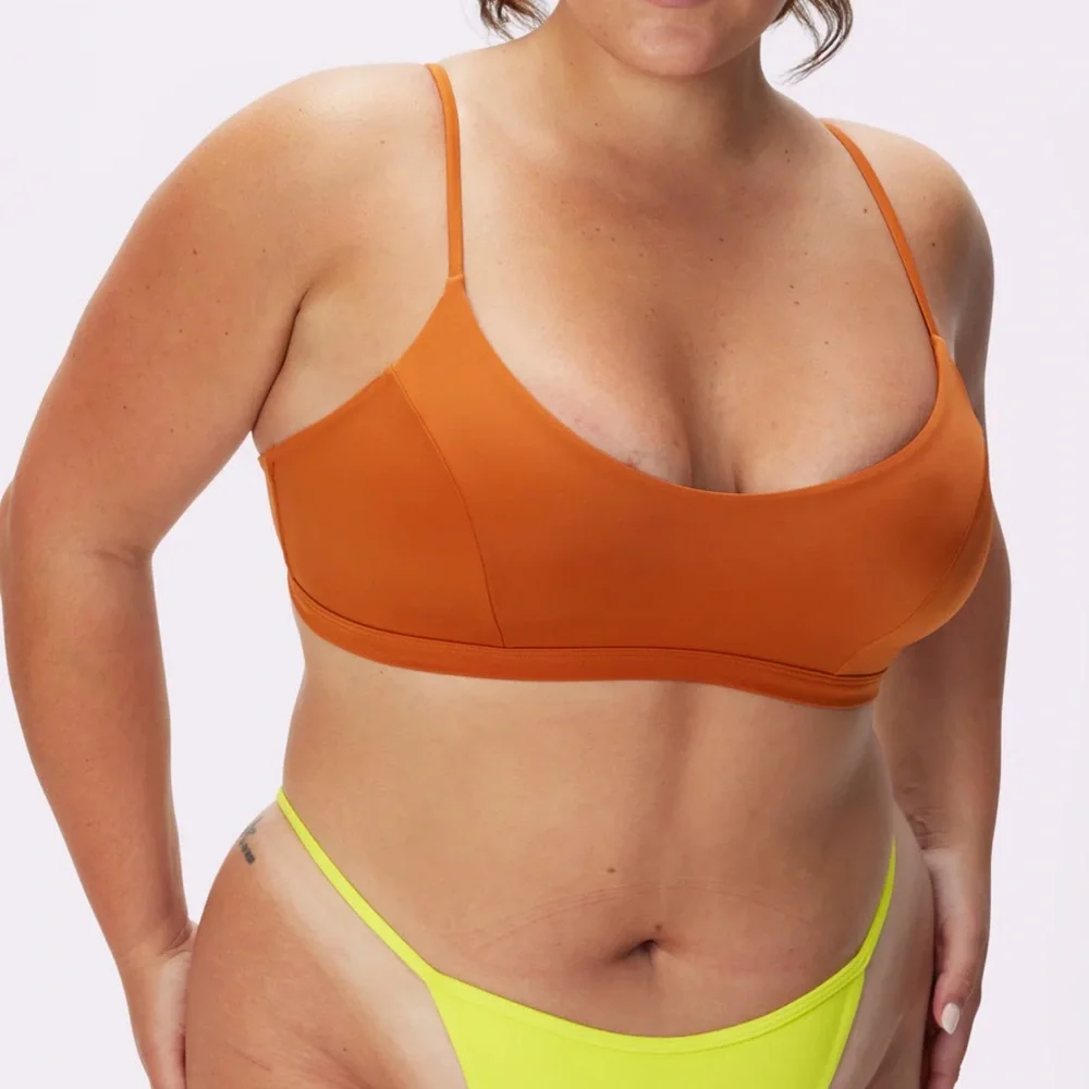 Parade Scoop Bikini Top EcoSplash Swim Women size XL - Picture 3 of 10